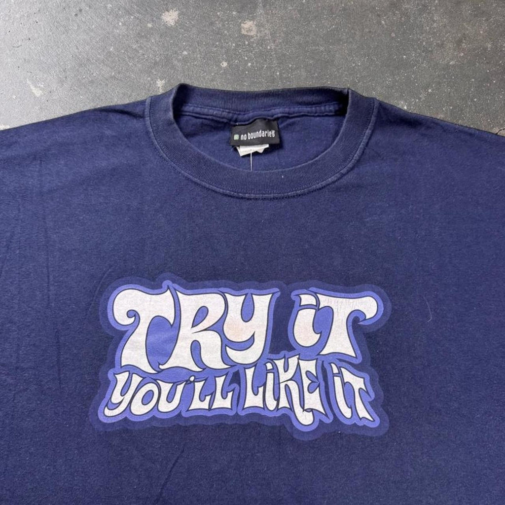 2000s “Try It You’ll Like It” graphic tee | Large