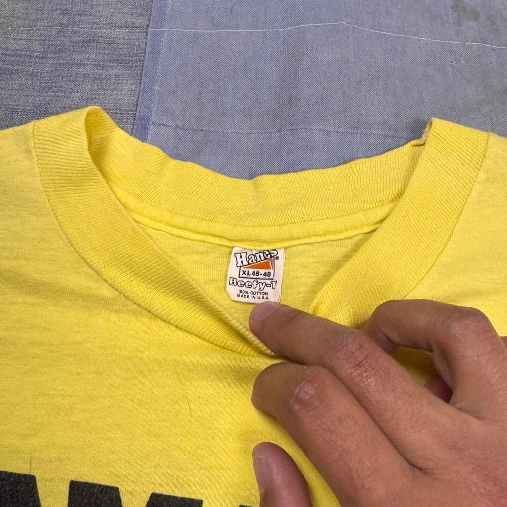 1970’s Yellow Yamaha graphic t-shirt Size XL
