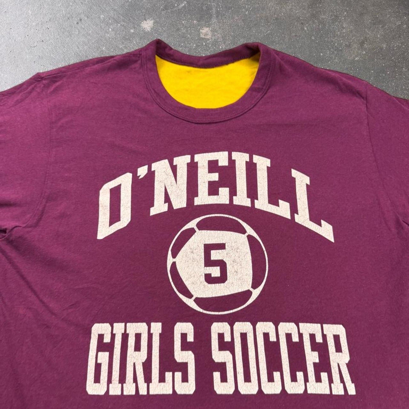 1980s Champion O’Neill Girls Soccer PE Double Face Jersey | Large