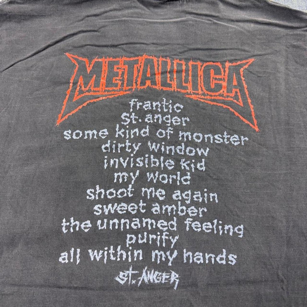 2003 Metallica St. Anger Tracklist Tee | Small