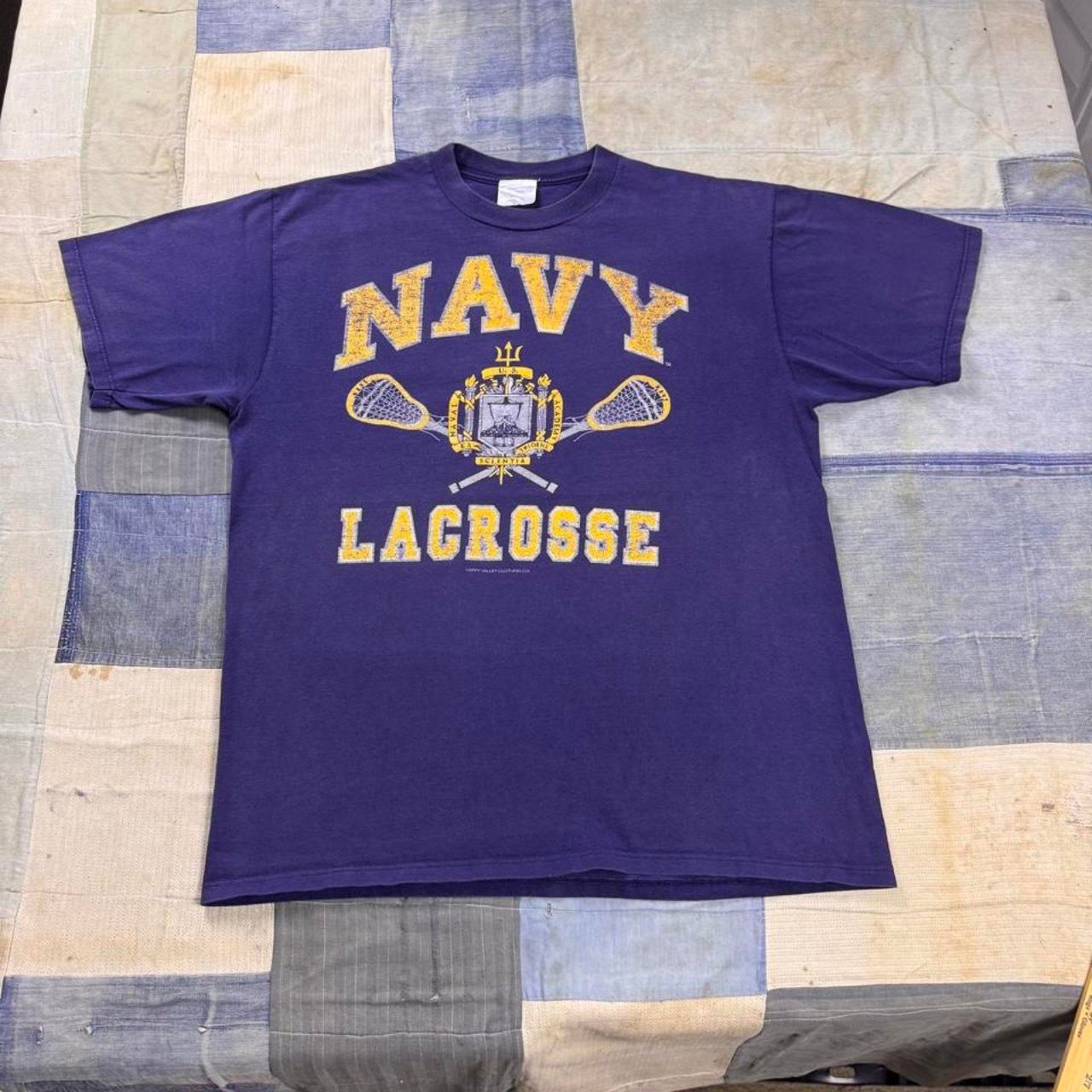 1990s lacrosse navy tee | XL