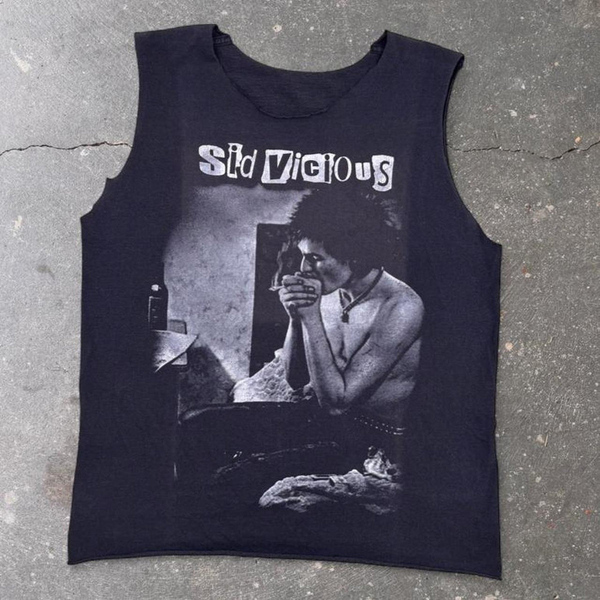 1990s Sid Vicious Sex Pistols Cutoff Band Tee | Medium
