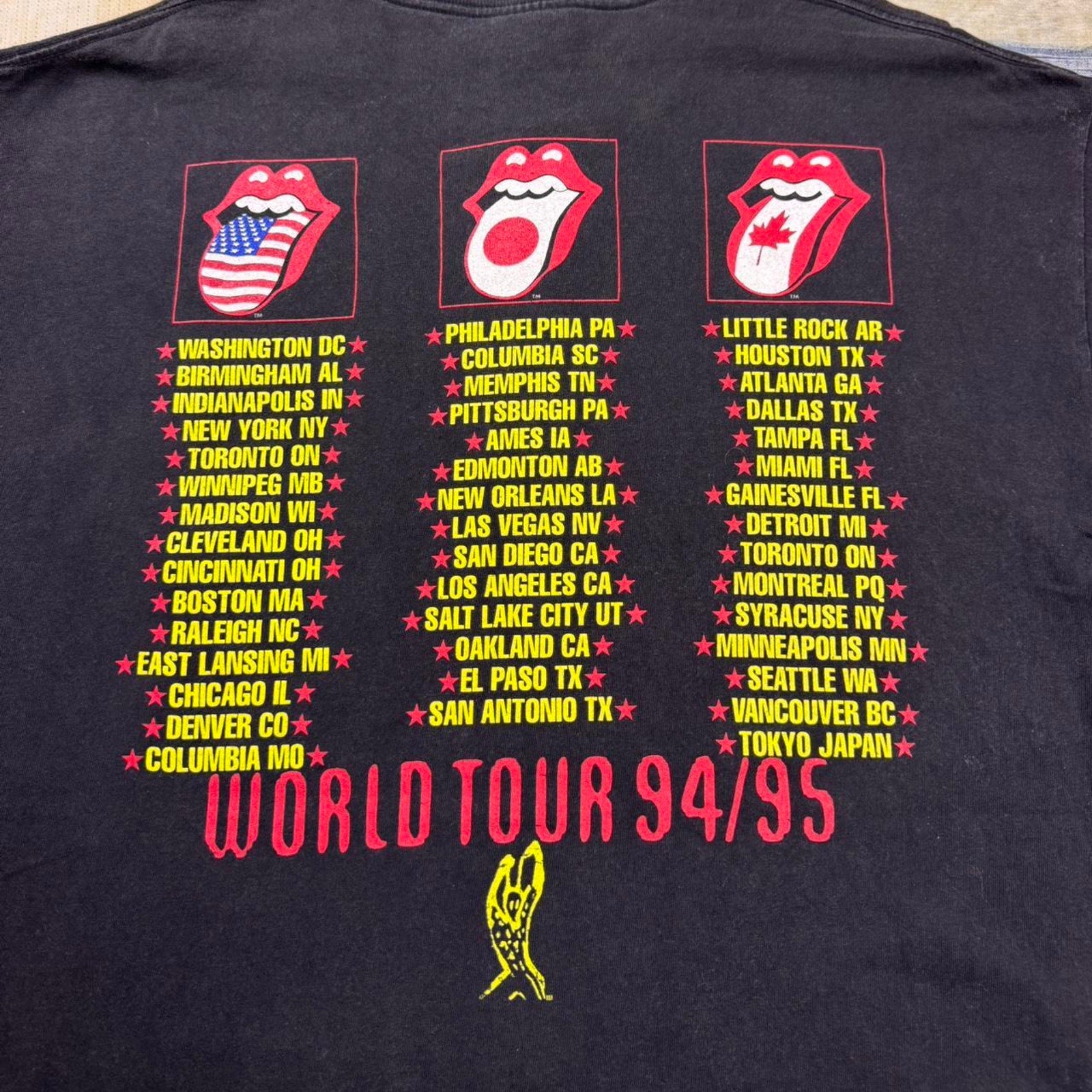 1995 The Rolling Stones Tour Tee | XL