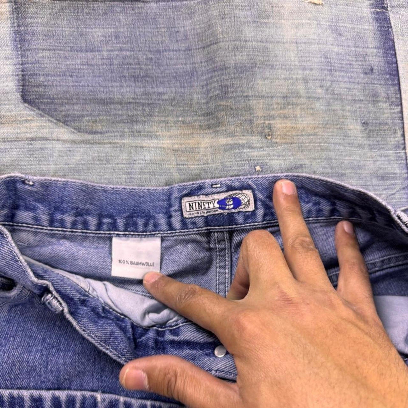 2000s Fun Embroidered Baggy Cargo Jeans | 28x30