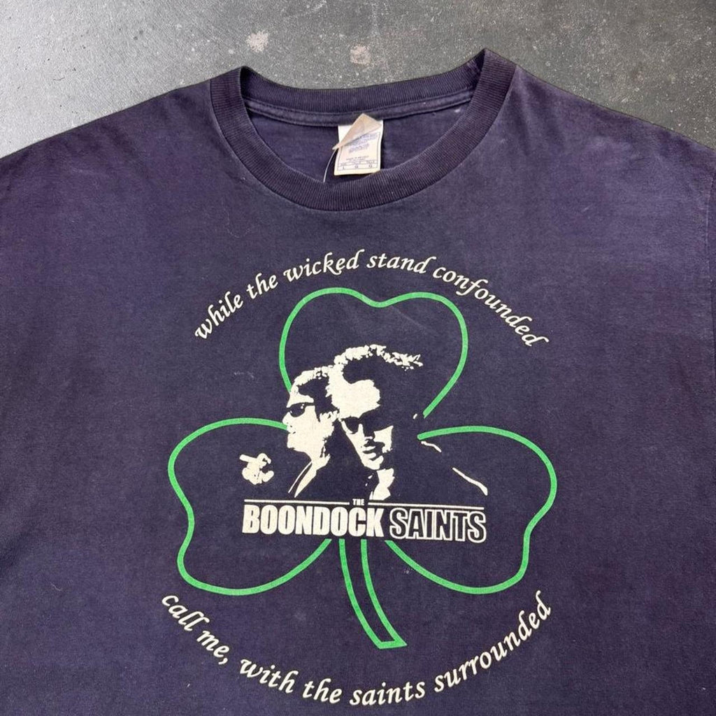 2000s The Boondock Saints Shamrock Movie Graphic Tee | Large