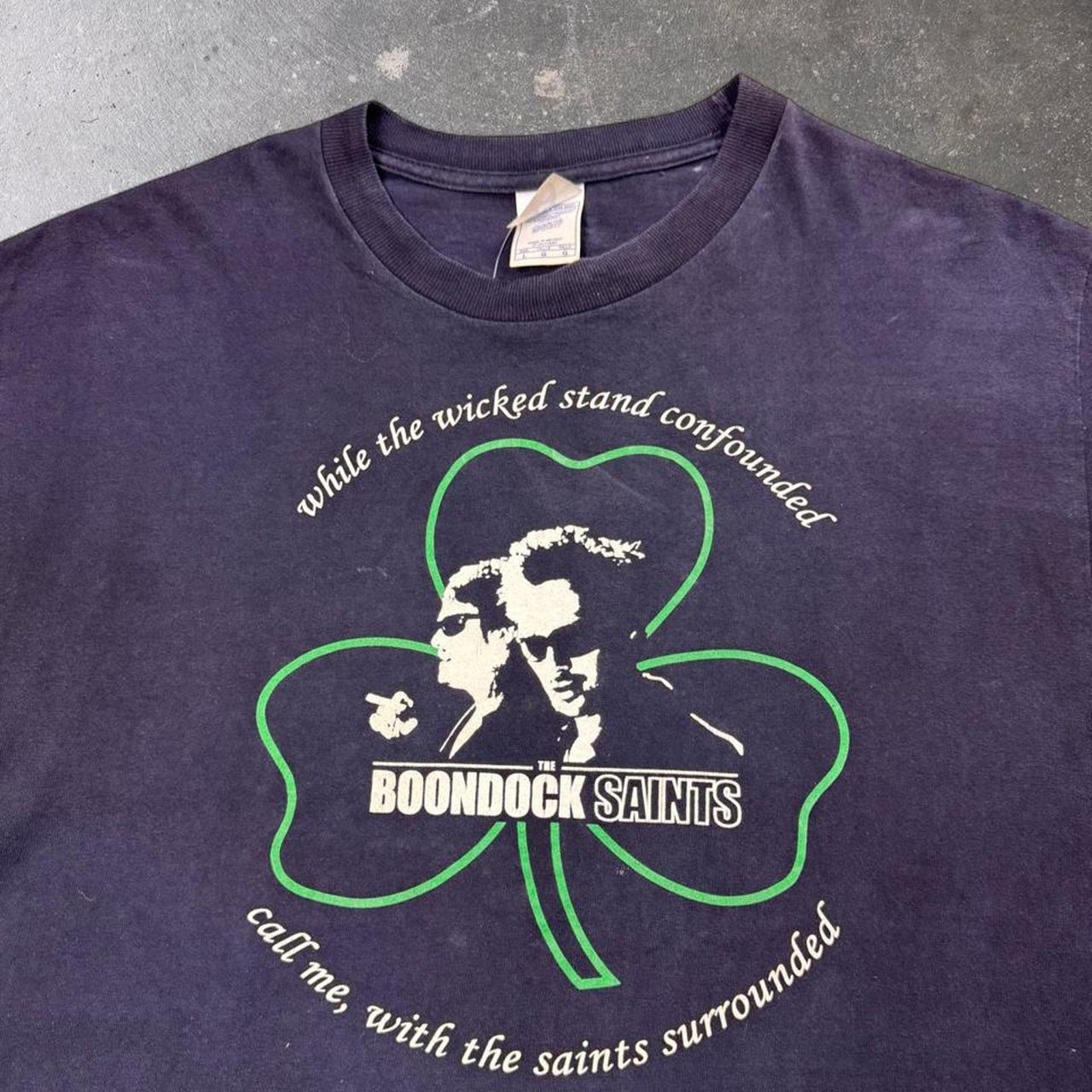 2000s The Boondock Saints Shamrock Movie Graphic Tee | Large