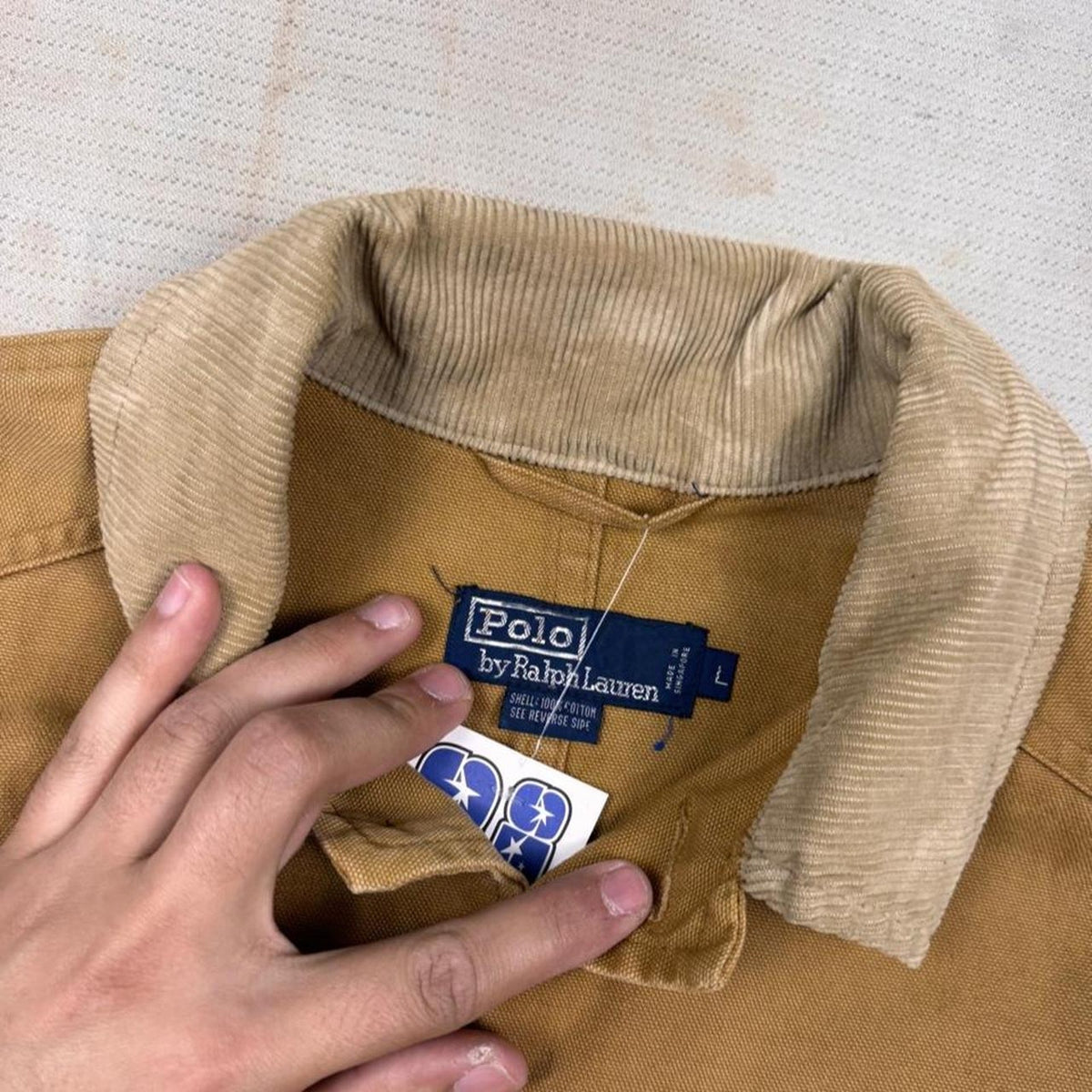 1990s Polo Ralph Lauren Canvas Chore Jacket | XL