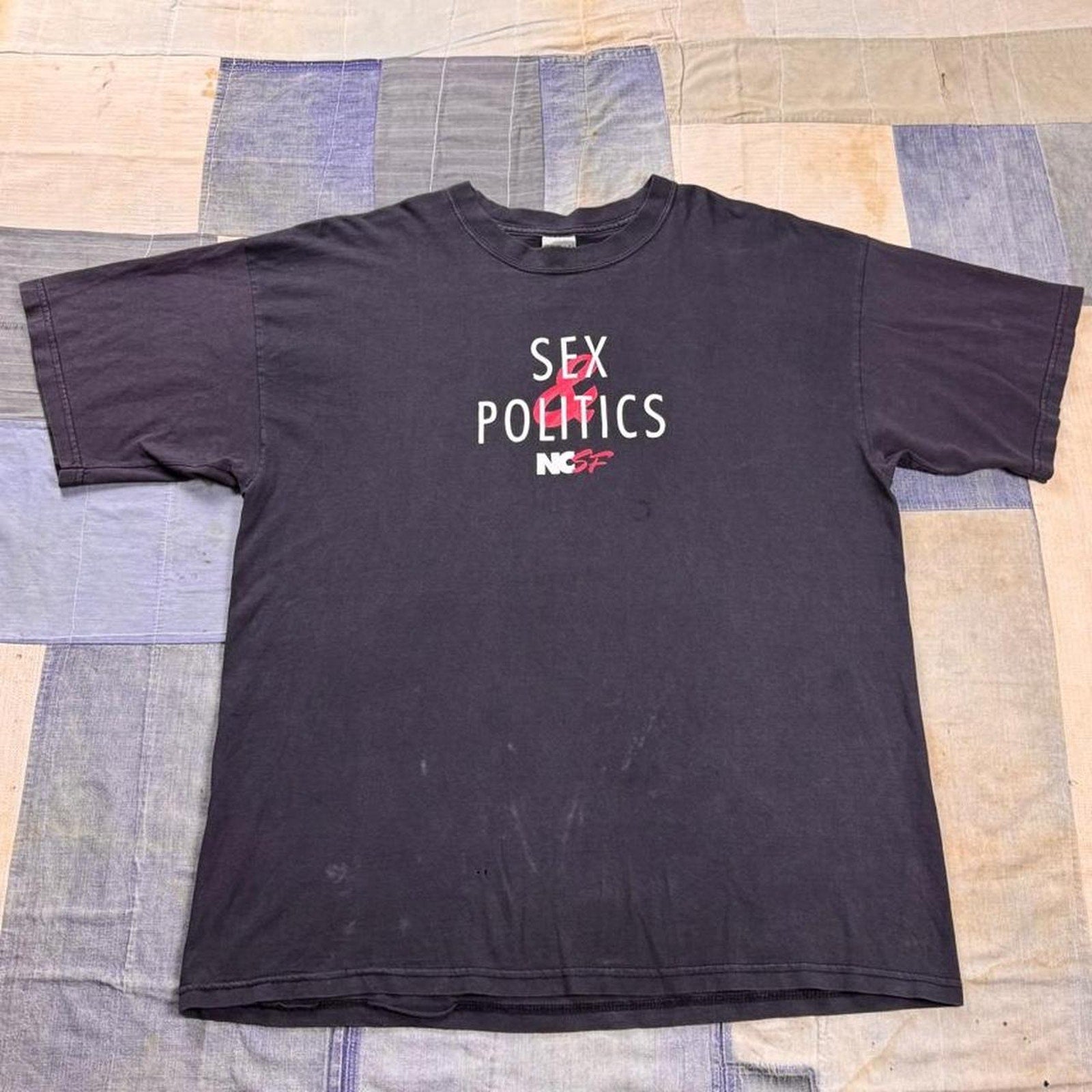 1990s NCSF Sex & Politics Strange Bedfellows Tee | XL