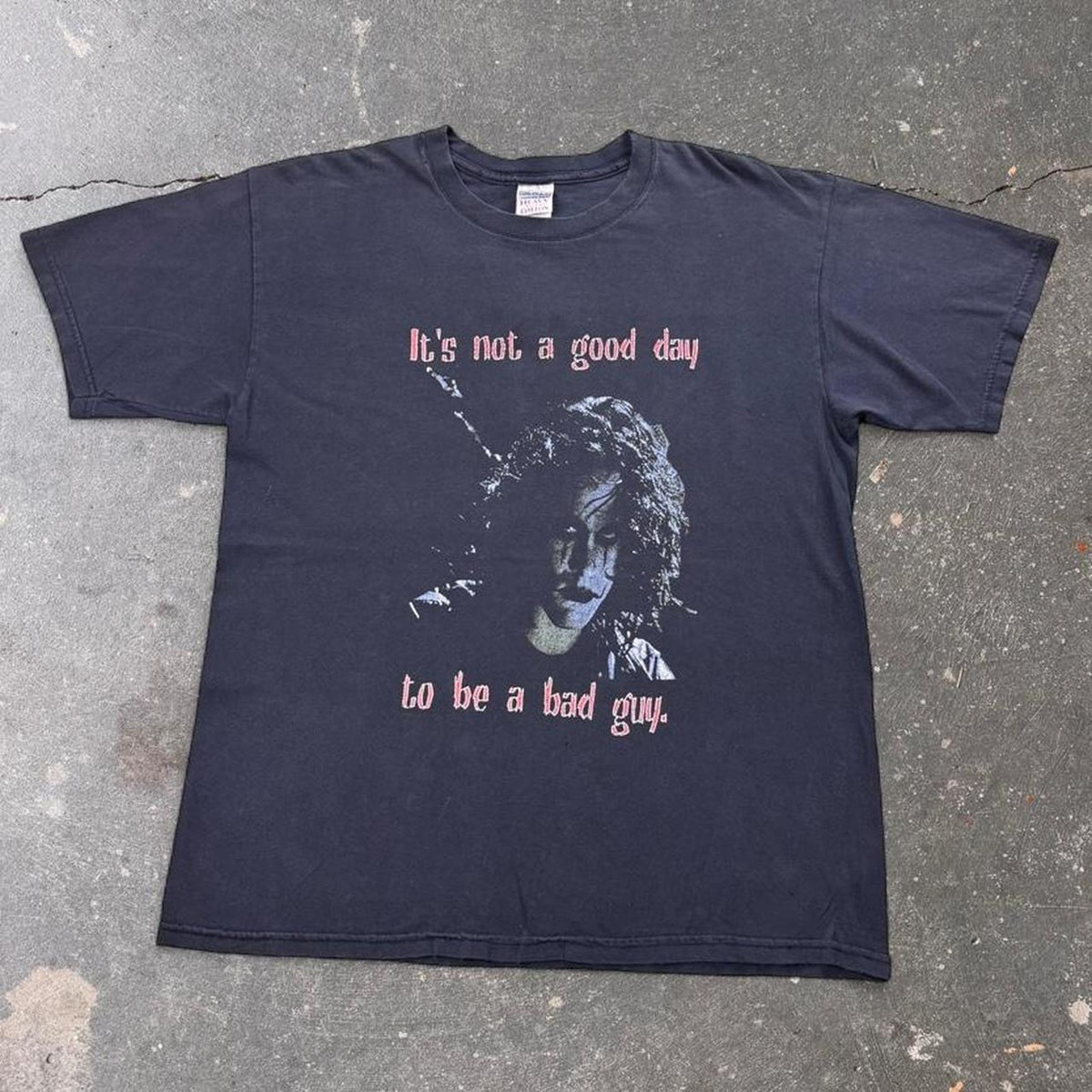 1990s The Crow “It's Not a Good Day to Be a Bad Guy” Brandon Lee Tee | Large