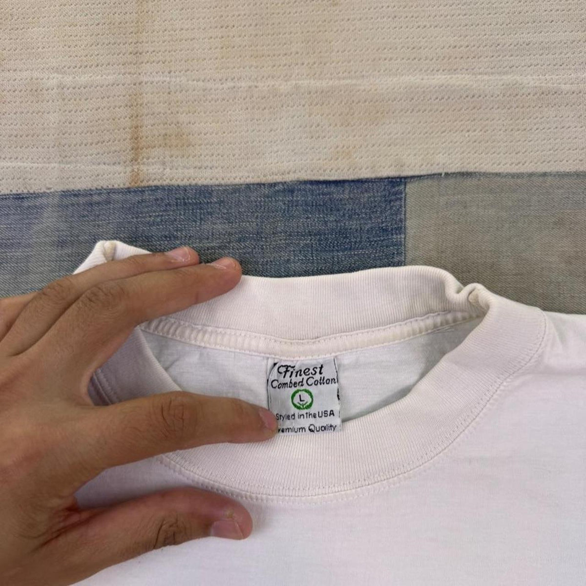 1990s Funny Tomato Family Ketchup Graphic Tee White | Large