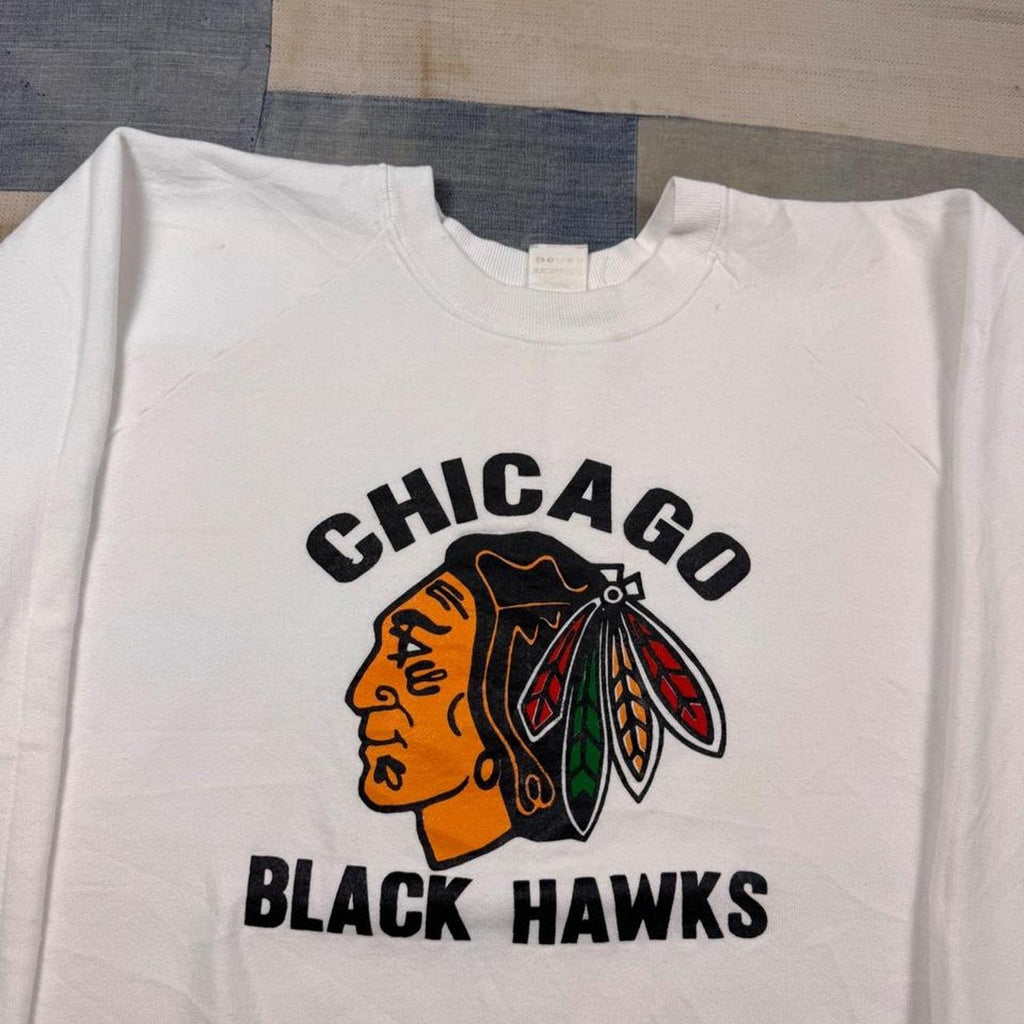 1980s Chicago Blackhawks Crewneck Sweatshirt | L