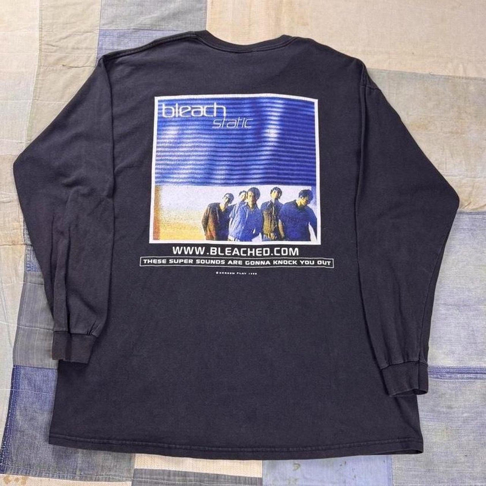1990s Bleach Static Christian Rock Band Long Sleeve Tee | XL