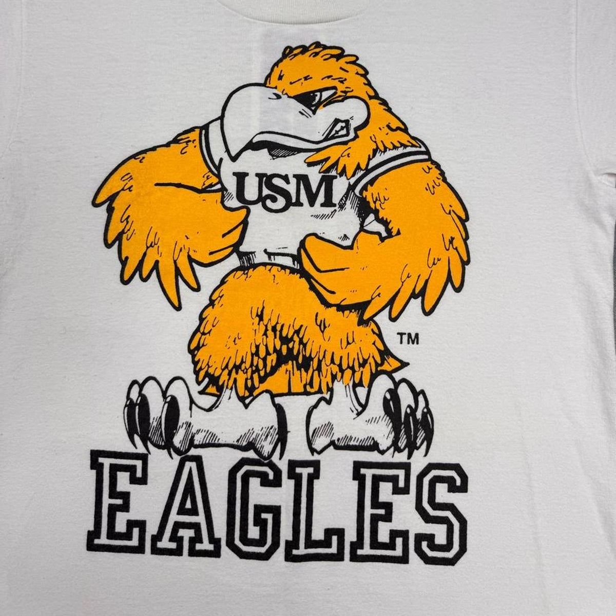 1980s USM Southern Miss Eagles Mascot Graphic Tee | Small