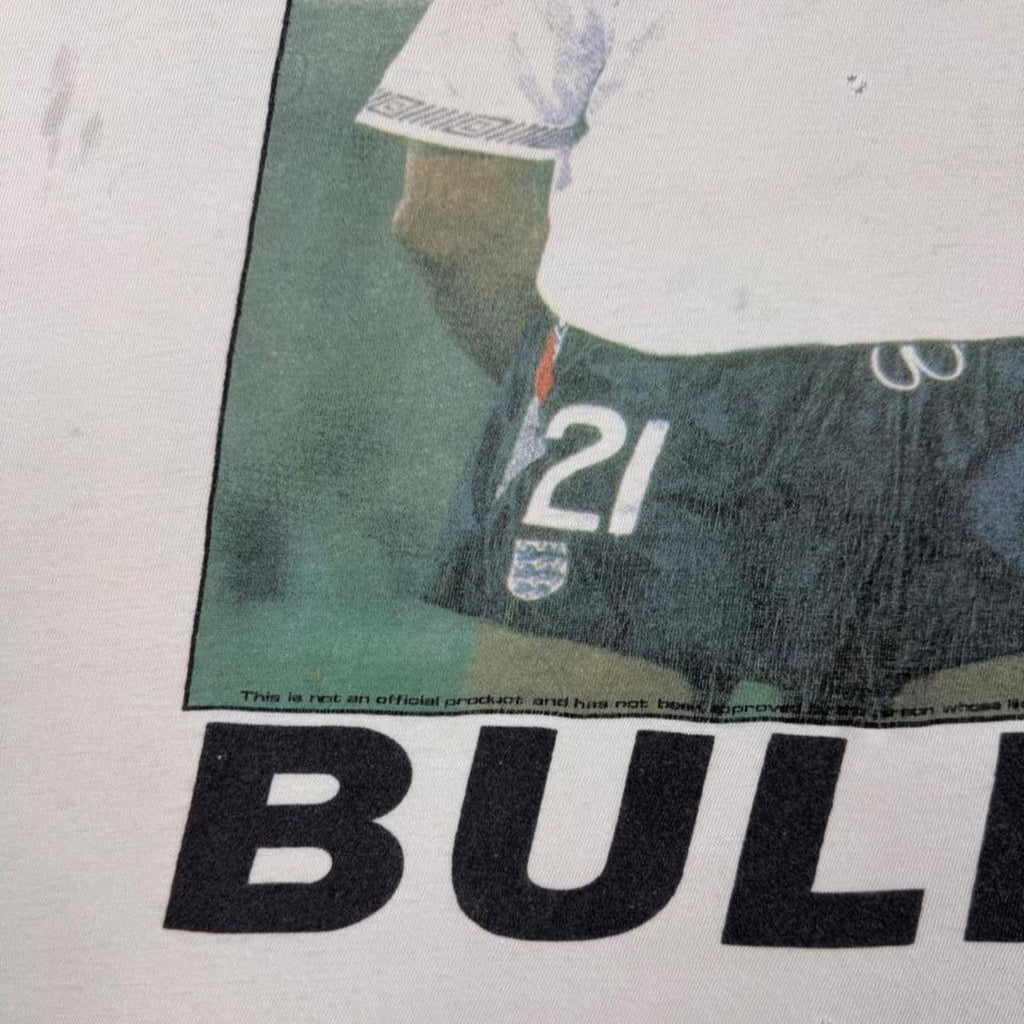 1990s Raging Bull England Footballer Novelty Tee | 2XL
