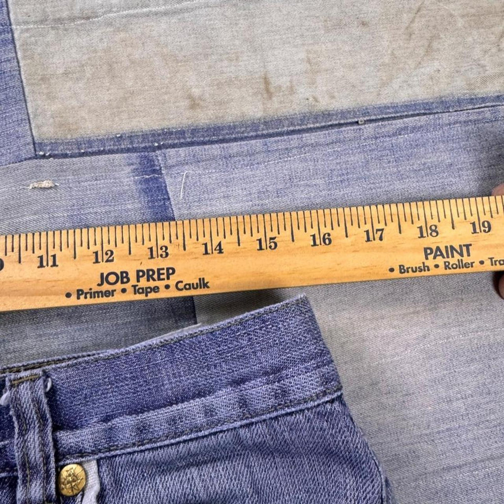 2000s Chaos Embroidered Baggy Denim Jeans | 31x33