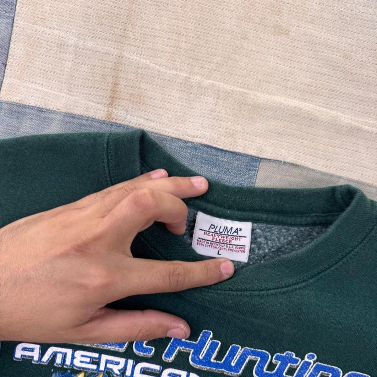 1990s Deer Hunting American Tradition Sweatshirt | L