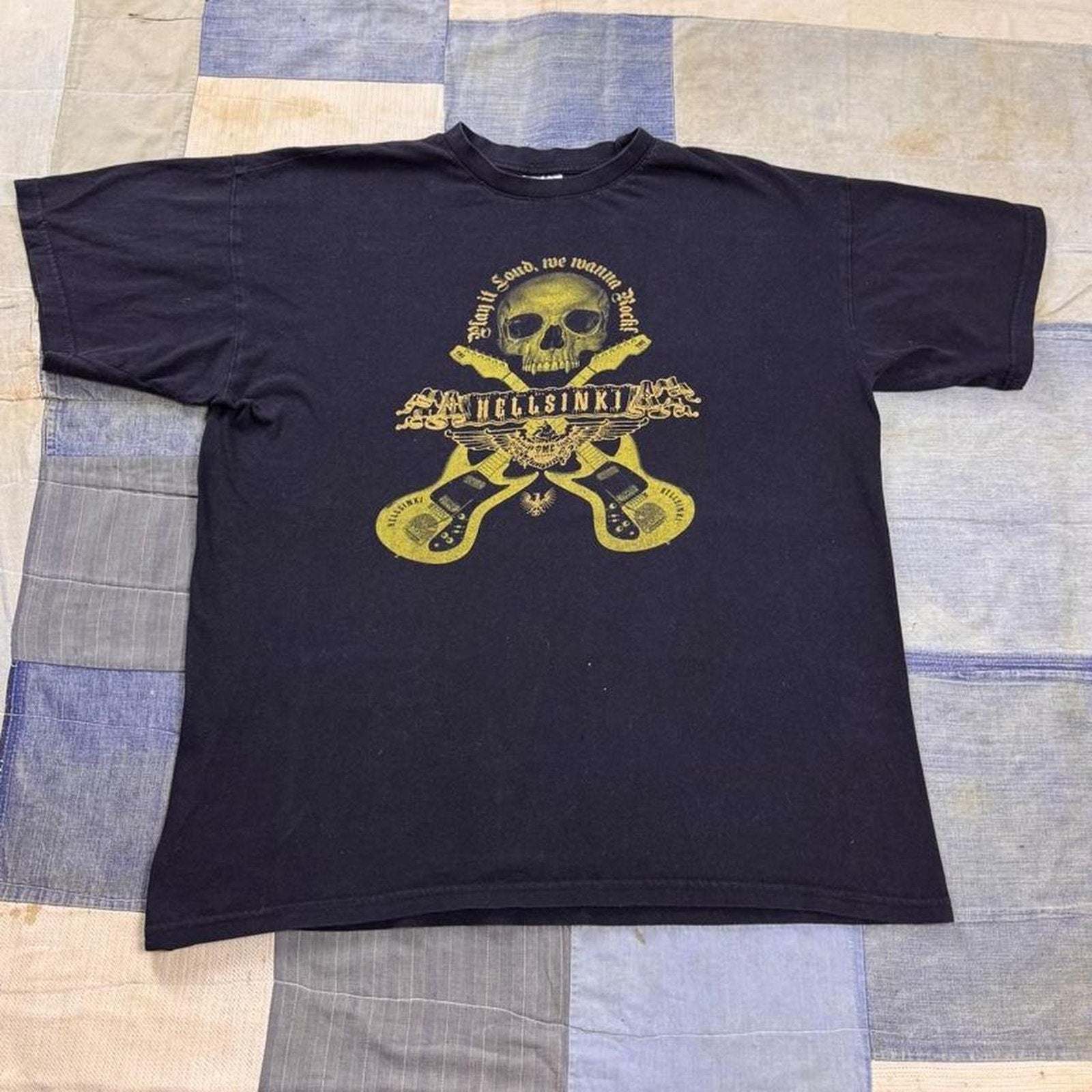 1990s Hellsinki Skull Crossed Tee | Large