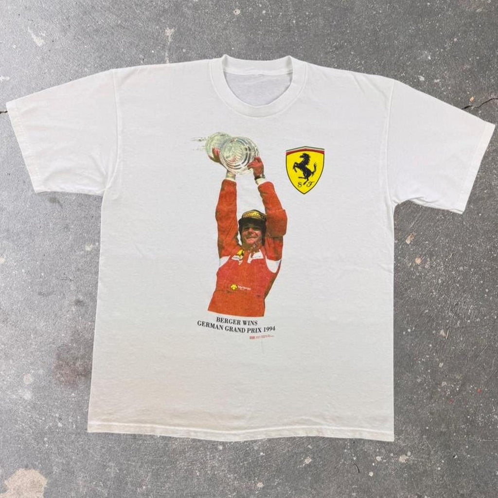 1994 Ferrari Gerhard Berger German Grand Prix Racing Tee | XL