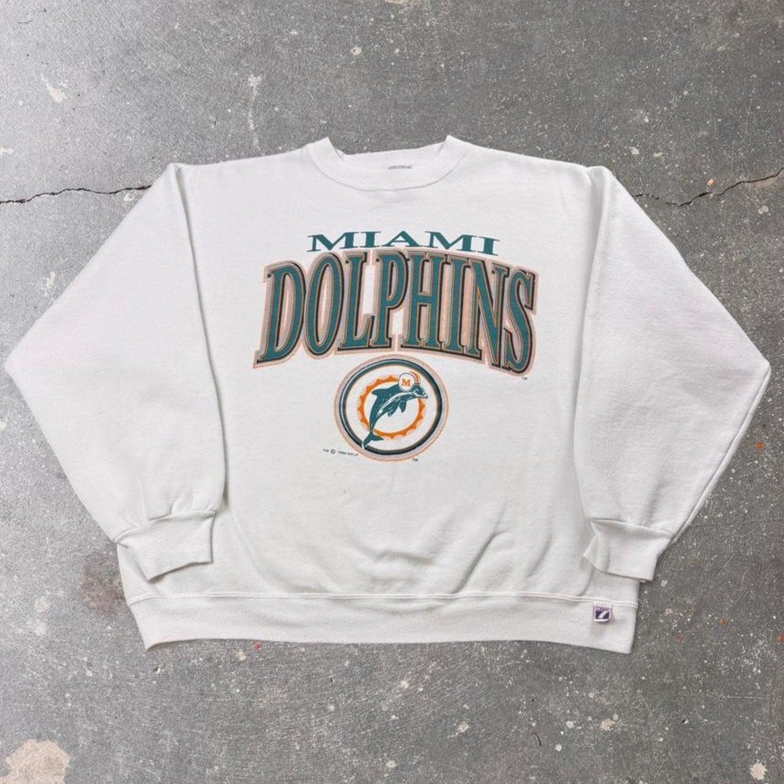 1992 Miami Dolphins Logo 7 NFL Sweatshirt | XL