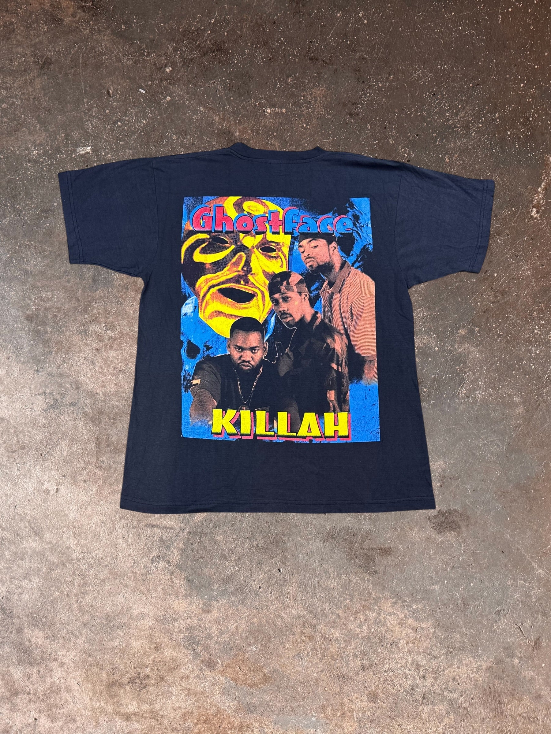 1990s Wu-Tang Ghost Face Killa Ironman Rap Tee | Large