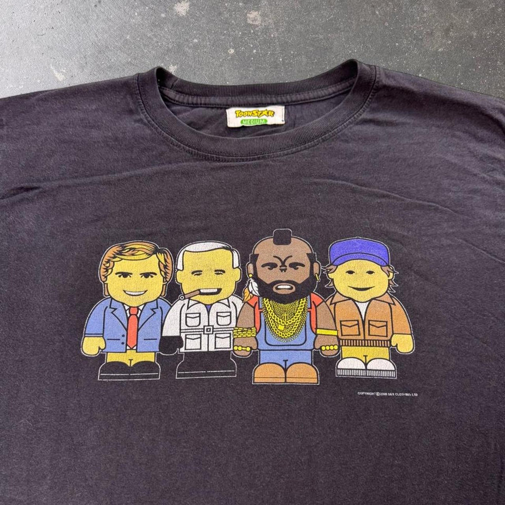 2008 The A-Team Cartoon Characters Graphic Tee | Medium