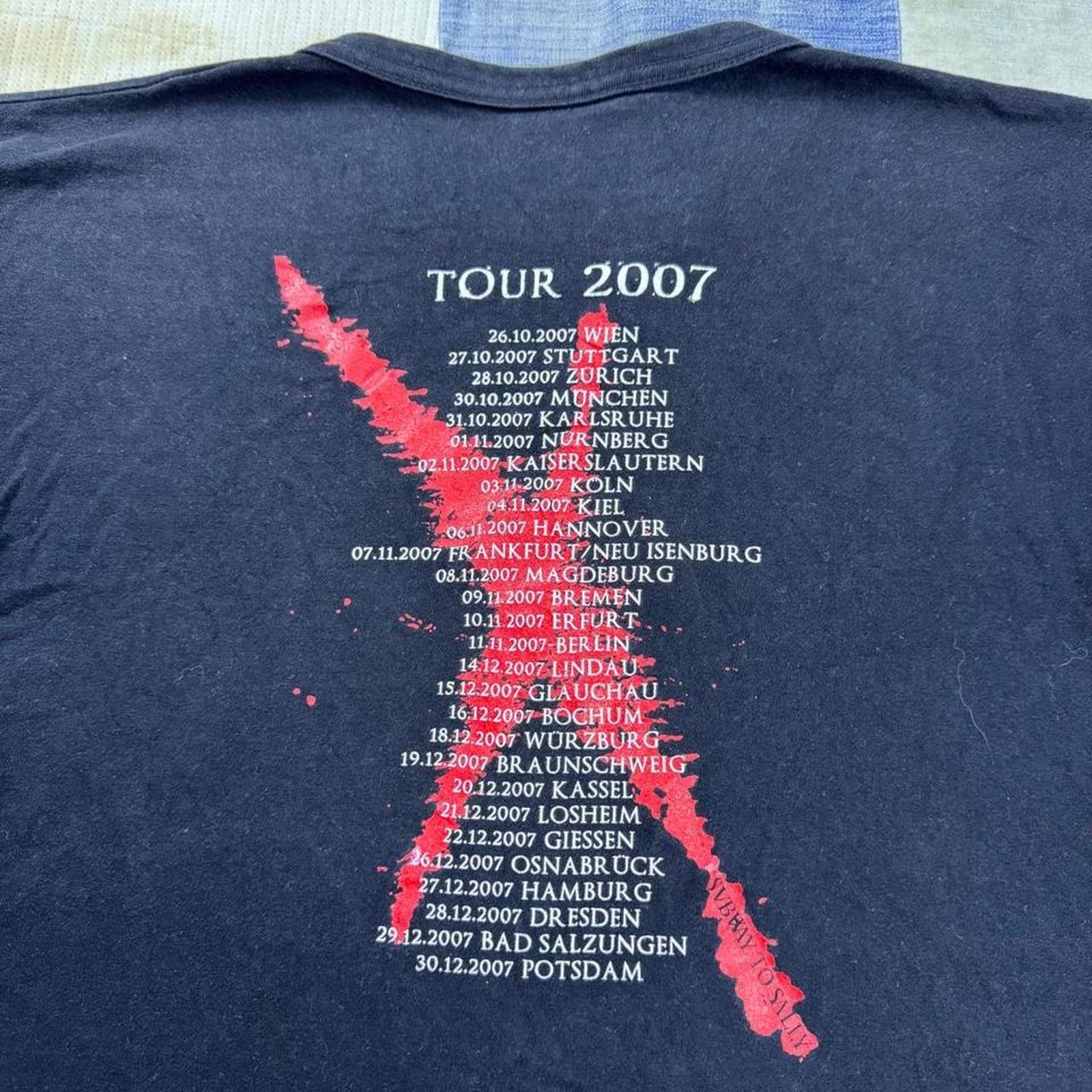 2007 Subway to Sally Bastard European Tour Band Tee | XL