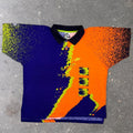 1990s Nike Challenge Court Agassi All Over Print Polo Shirt | Large