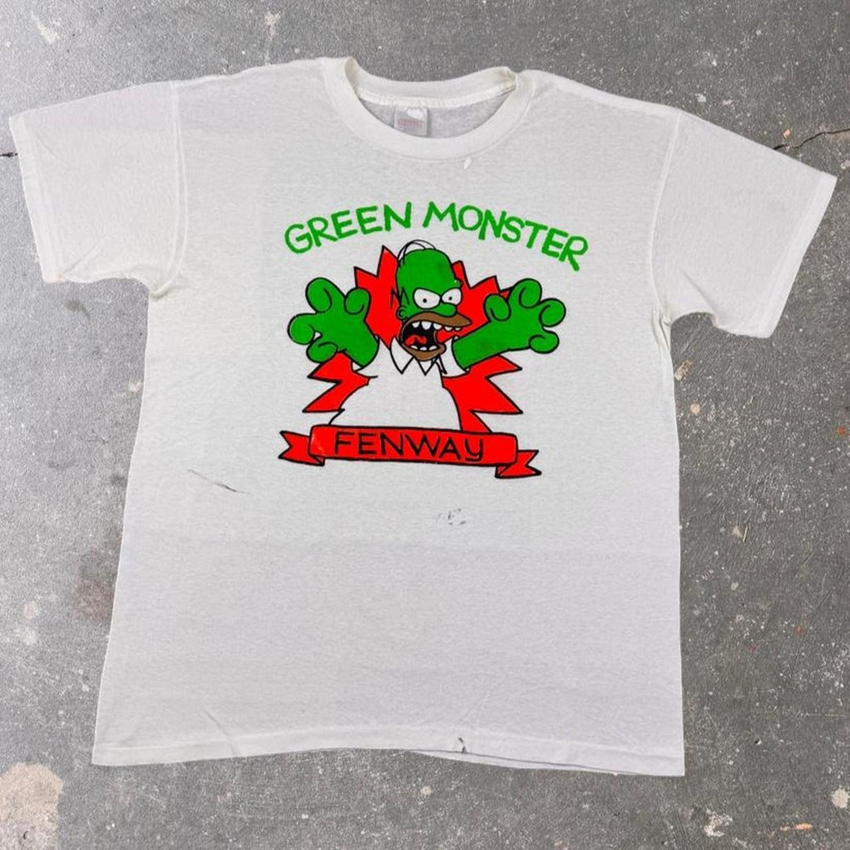 1990s The Simpsons Homer “Green Monster” Fenway Park Tee | XL