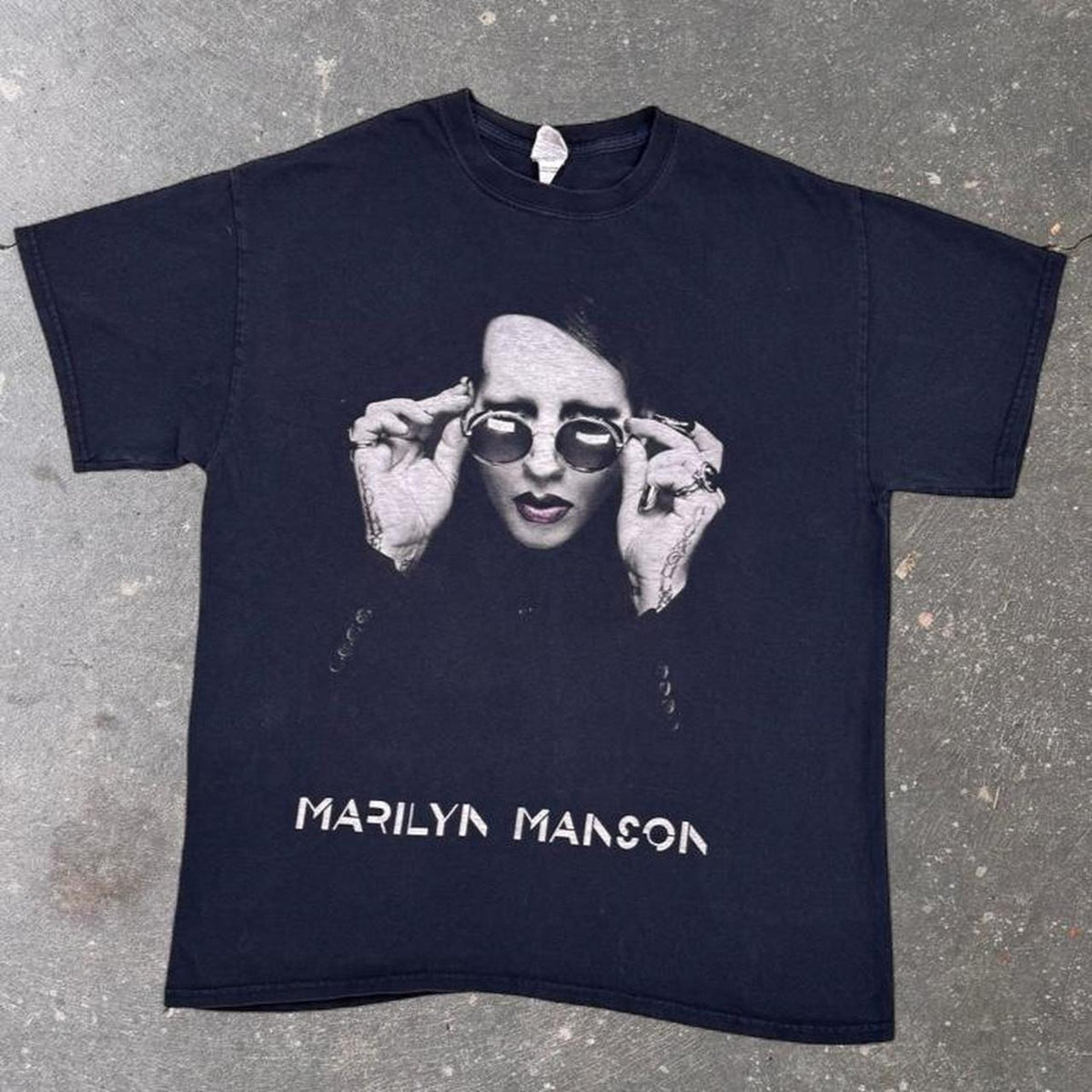 2015 Marilyn Manson The End Times Tour Tee Black Gildan Heavy Cotton | Large