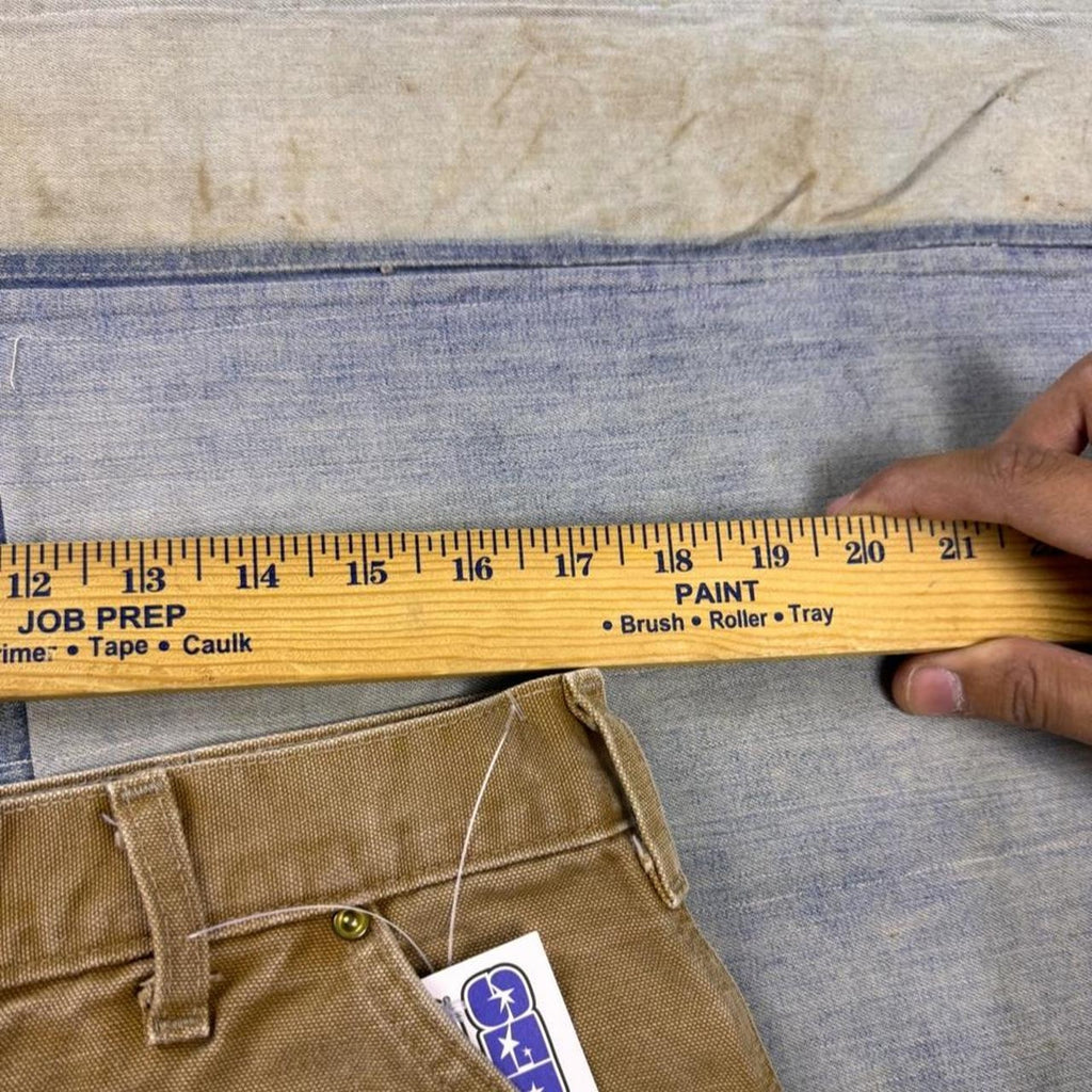 1990s Carhartt Brown Duck Double Knee Carpenter Pants | 34 x 32