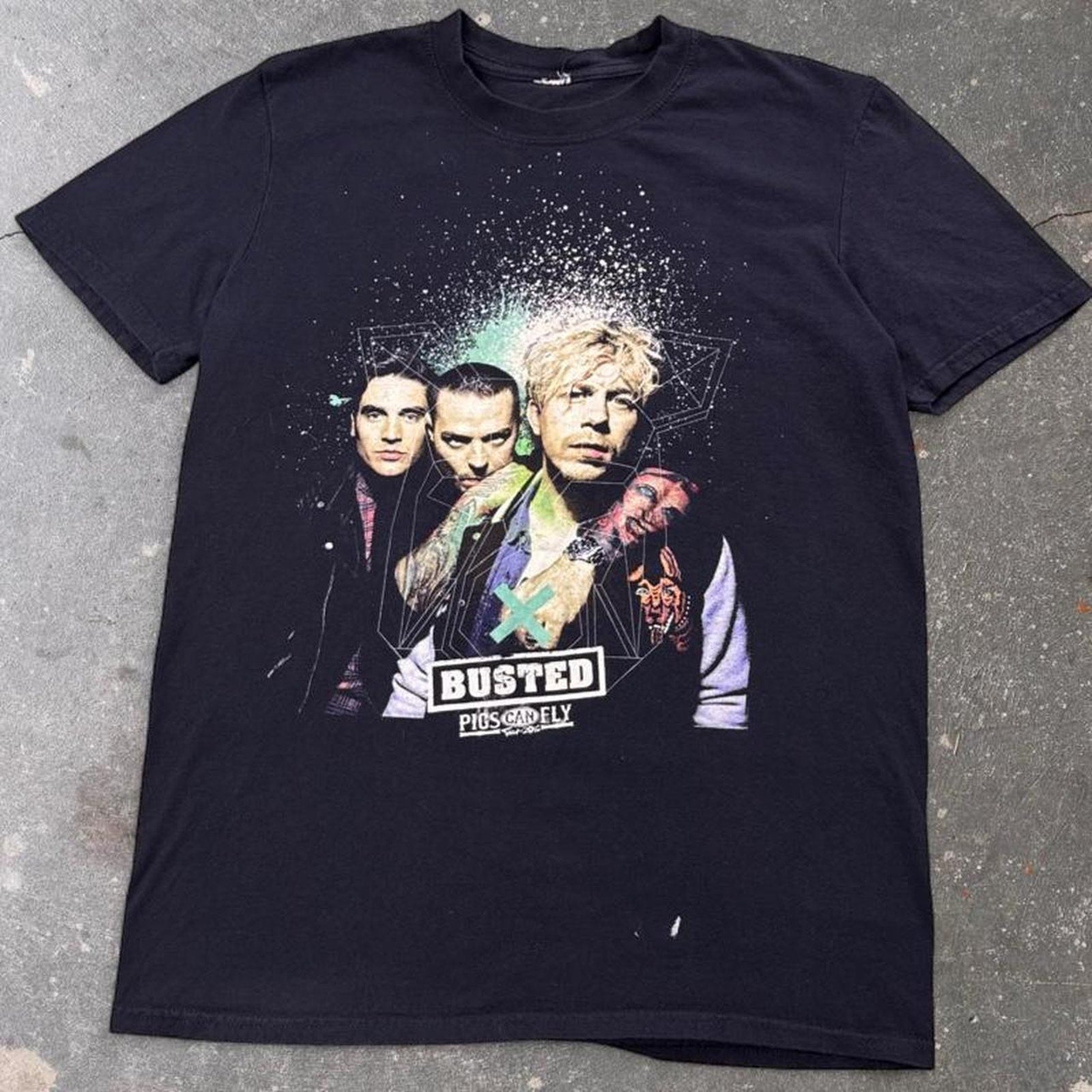 2016 Busted Pigs Can Fly UK Reunion Tour Tee | Medium