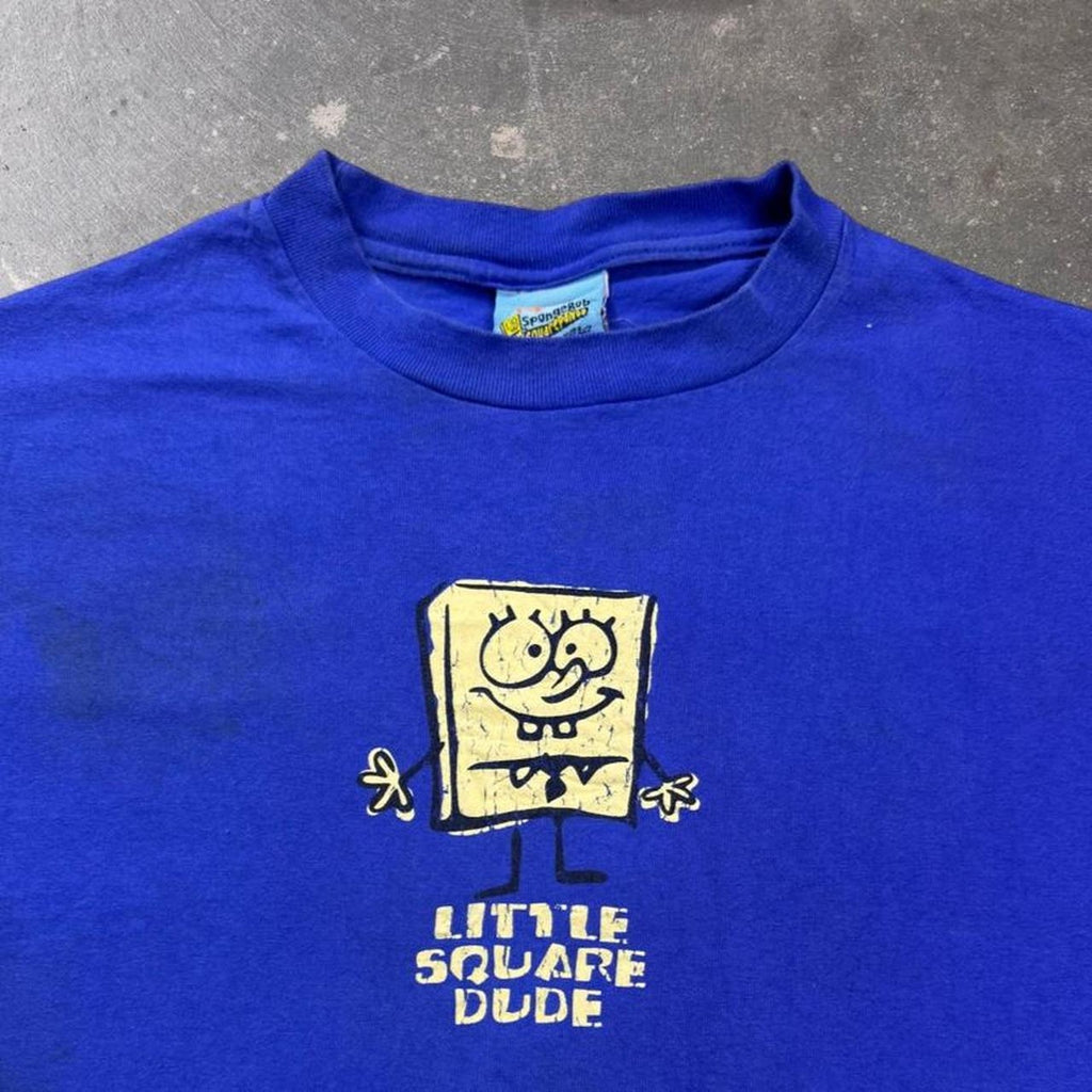 2001 SpongeBob Little Square Dude Graphic Tee | Large