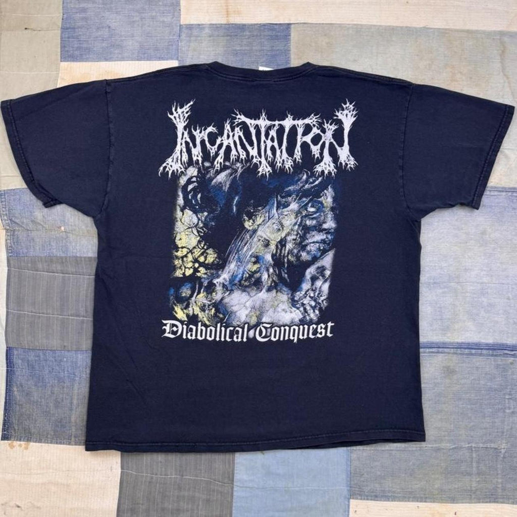 2000s Incantation Diabolical Conquest Death Metal Double Sided Tee | Extra Large