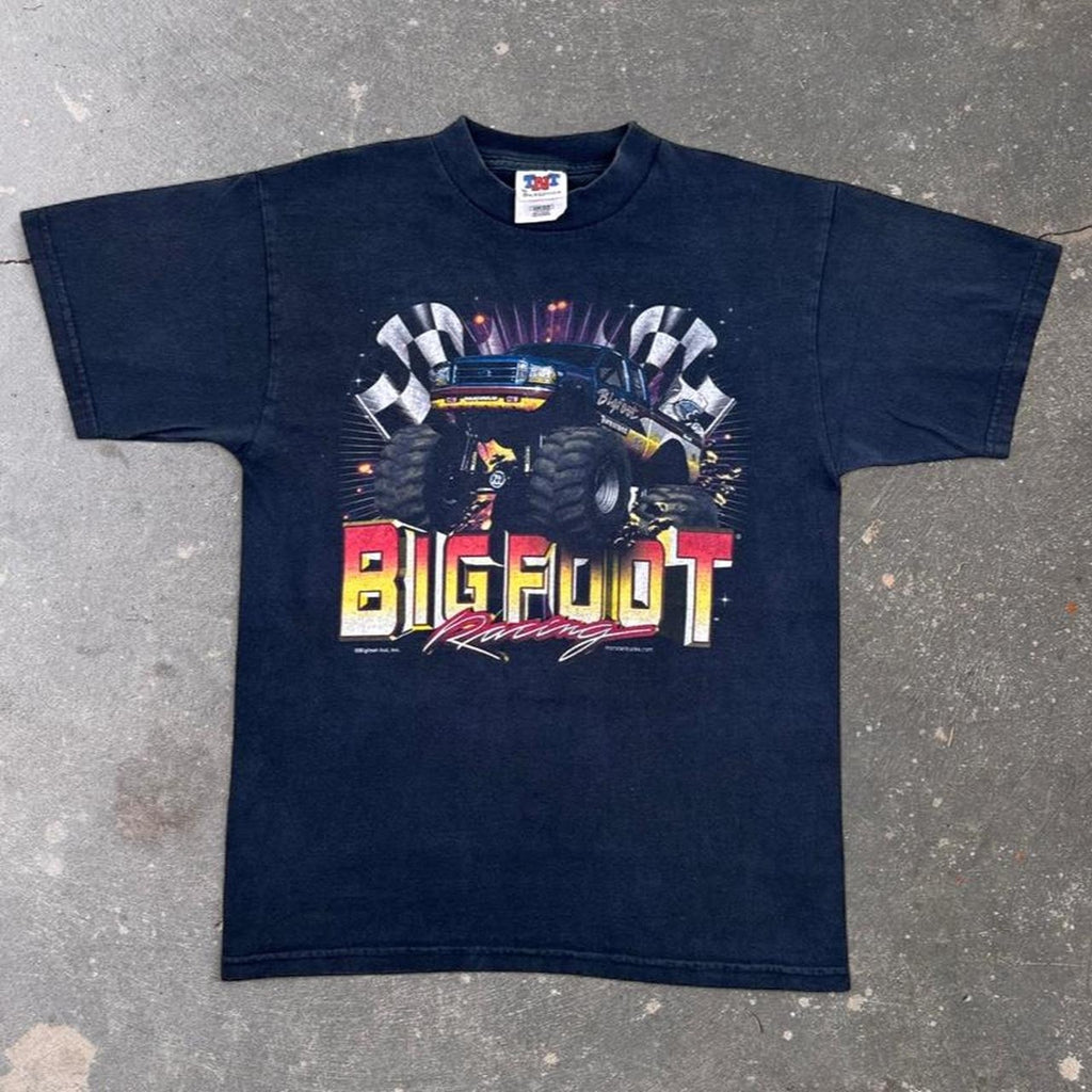 1990s Bigfoot Racing Monster Truck Graphic Tee | Large
