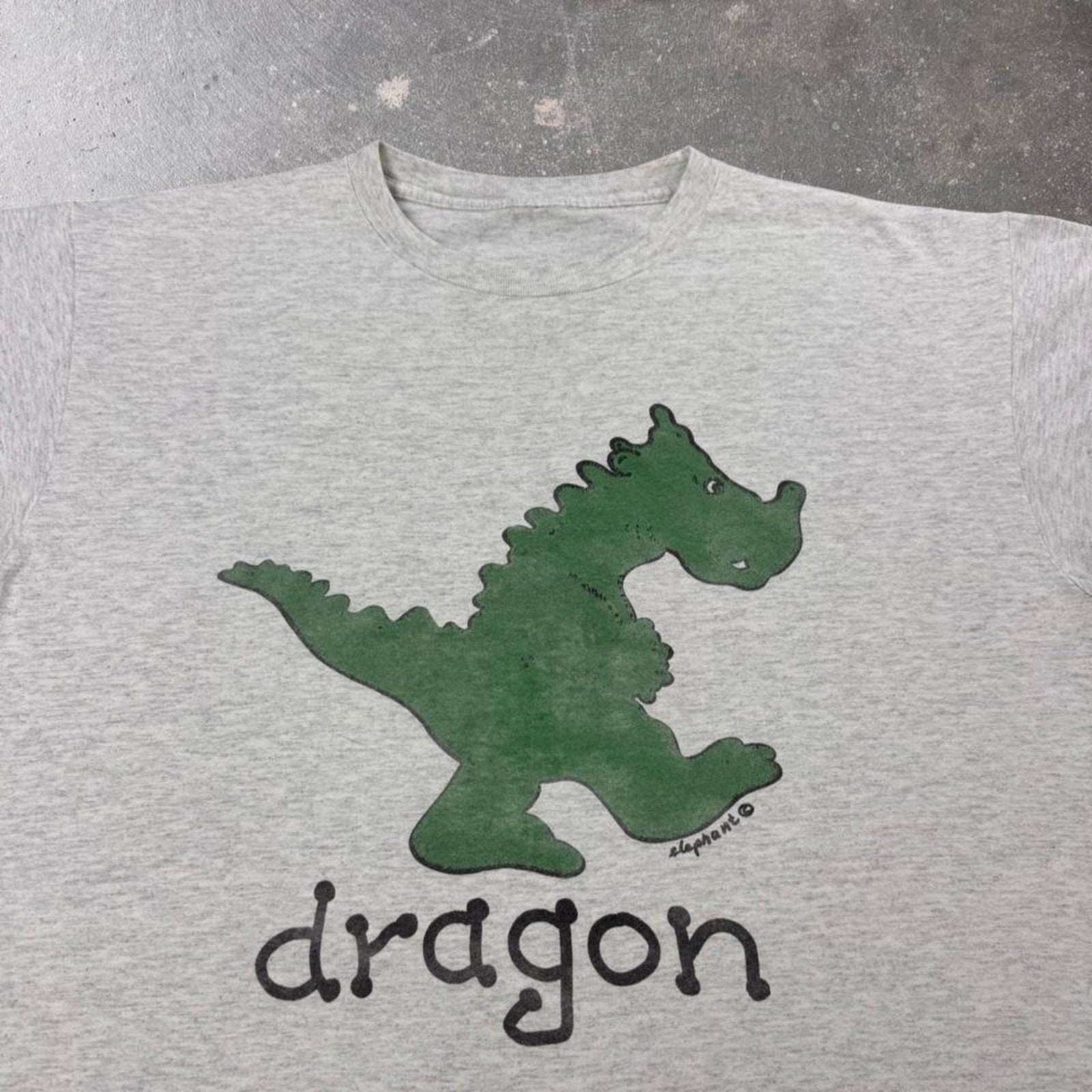 1990s Stephanie Dragon Cartoon Graphic Tee | XL