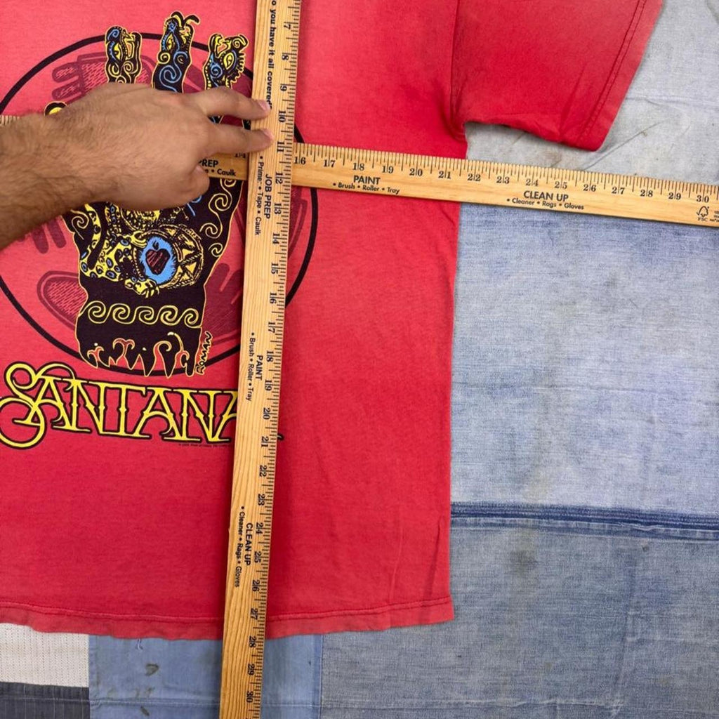 1990s Santana Sacred Hand Graphic Band Tee | Large