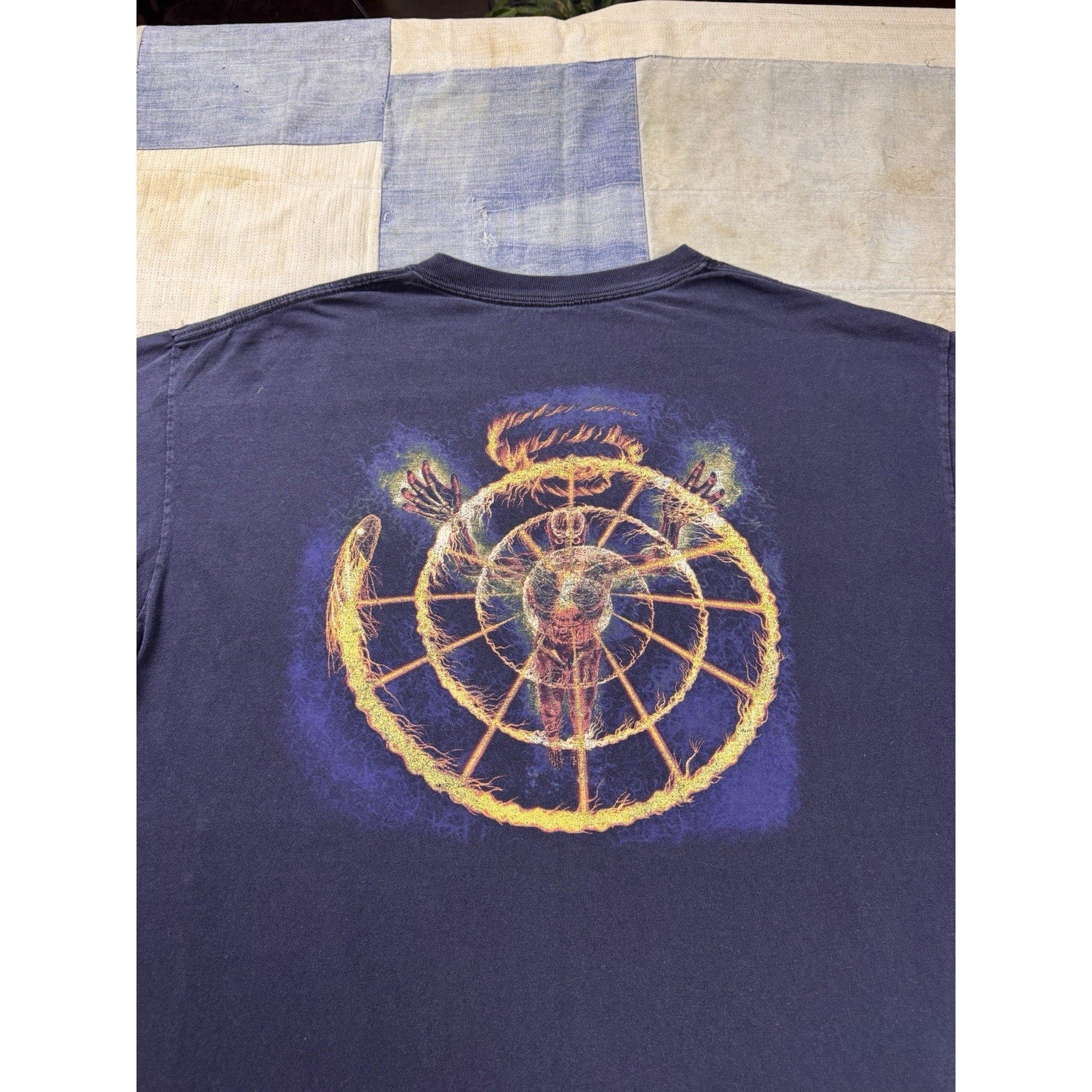 Vintage Tool Lateralus Alex Grey Double Sided Band T Shirt Blue Size Large L