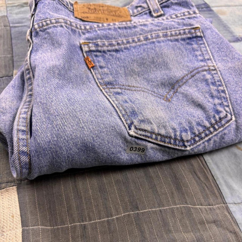 1990s Levi’s 505 Orange Tab Light Wash Jeans | 36x29