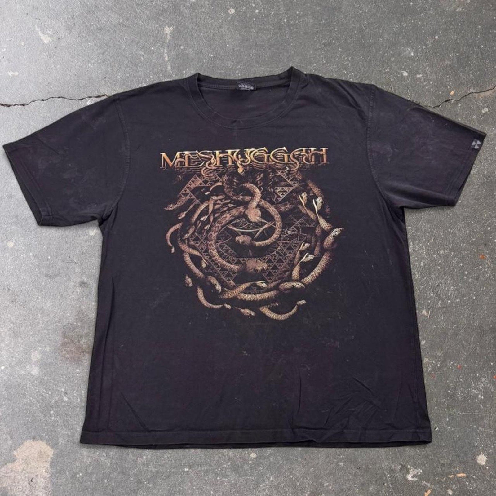 2014 Meshuggah Snakes Metal Band Tee | XXL