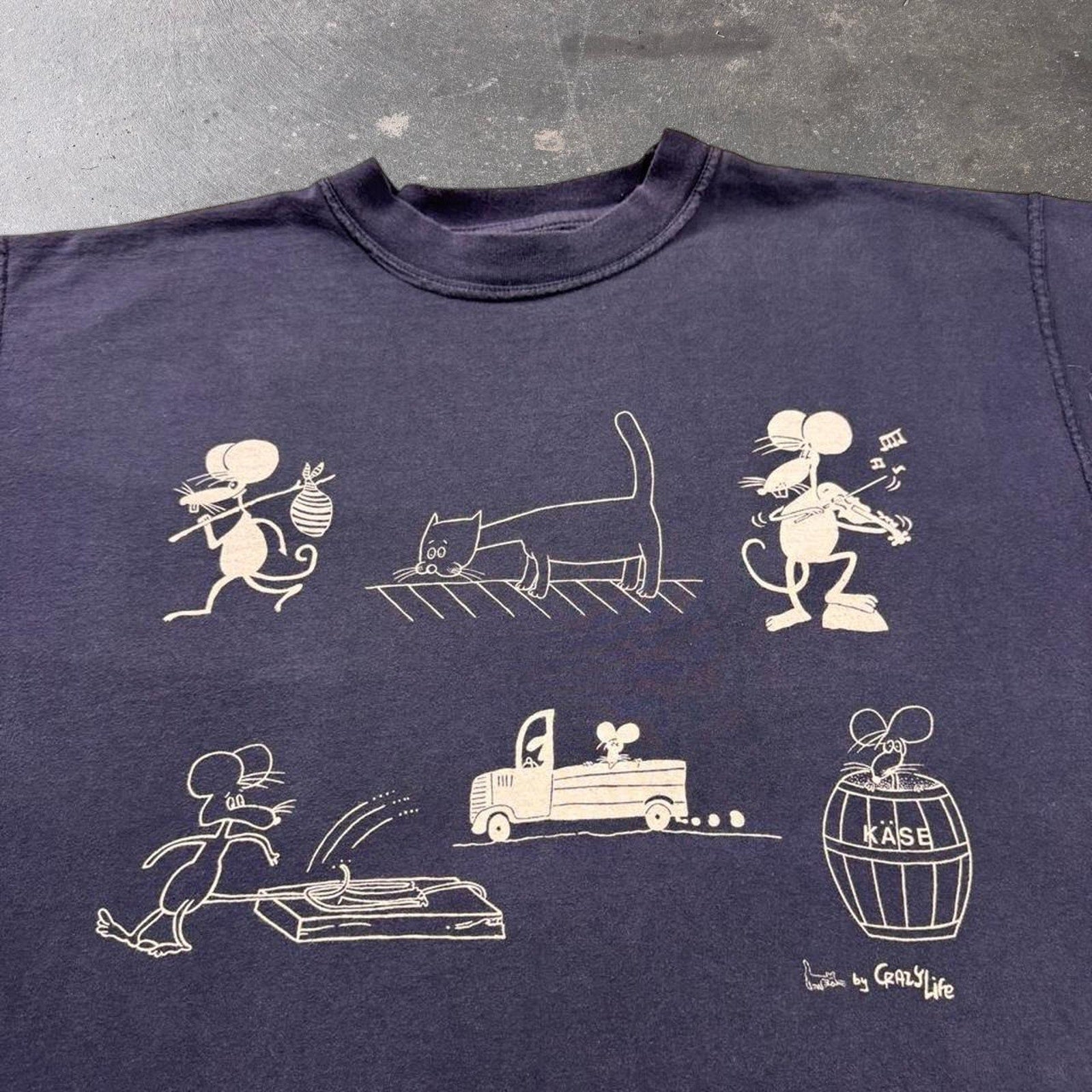 1990s Crazy life mouse cartoon tee | xxl