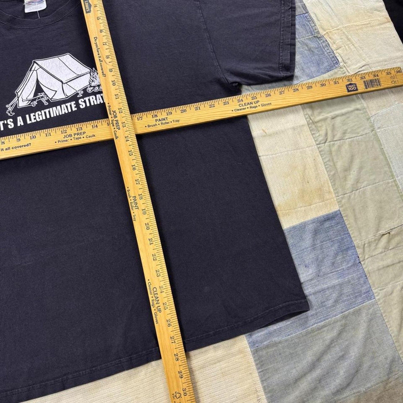 2000s Red vs Blue “Legitimate Strategy” Camping Graphic Tee | XL