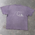 1990s Quiksilver Silver Edition Surf Logo Tee Purple | Small