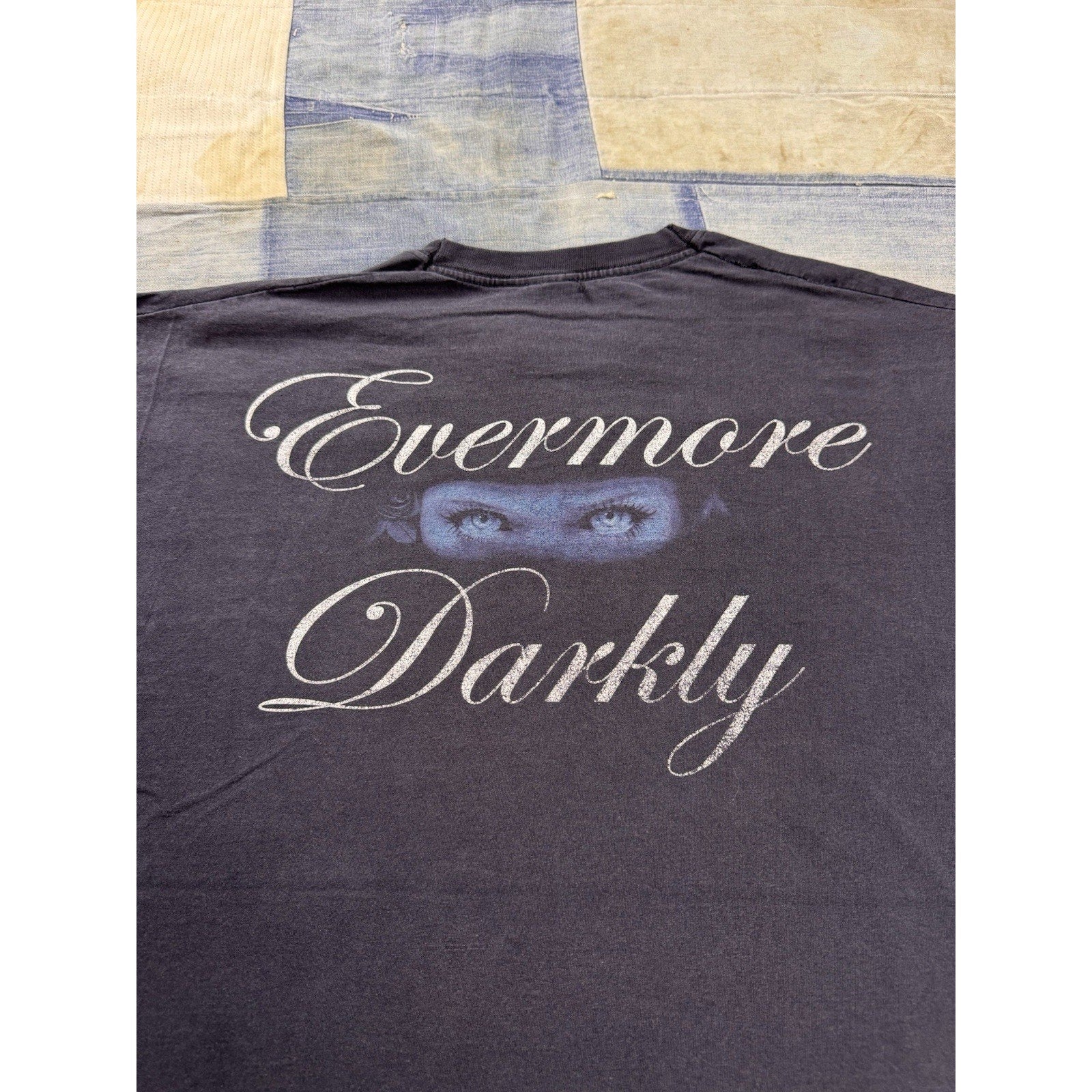 Vintage Cradle Of Filth Evermore Darkly Band T Shirt Black Gothic Metal XL