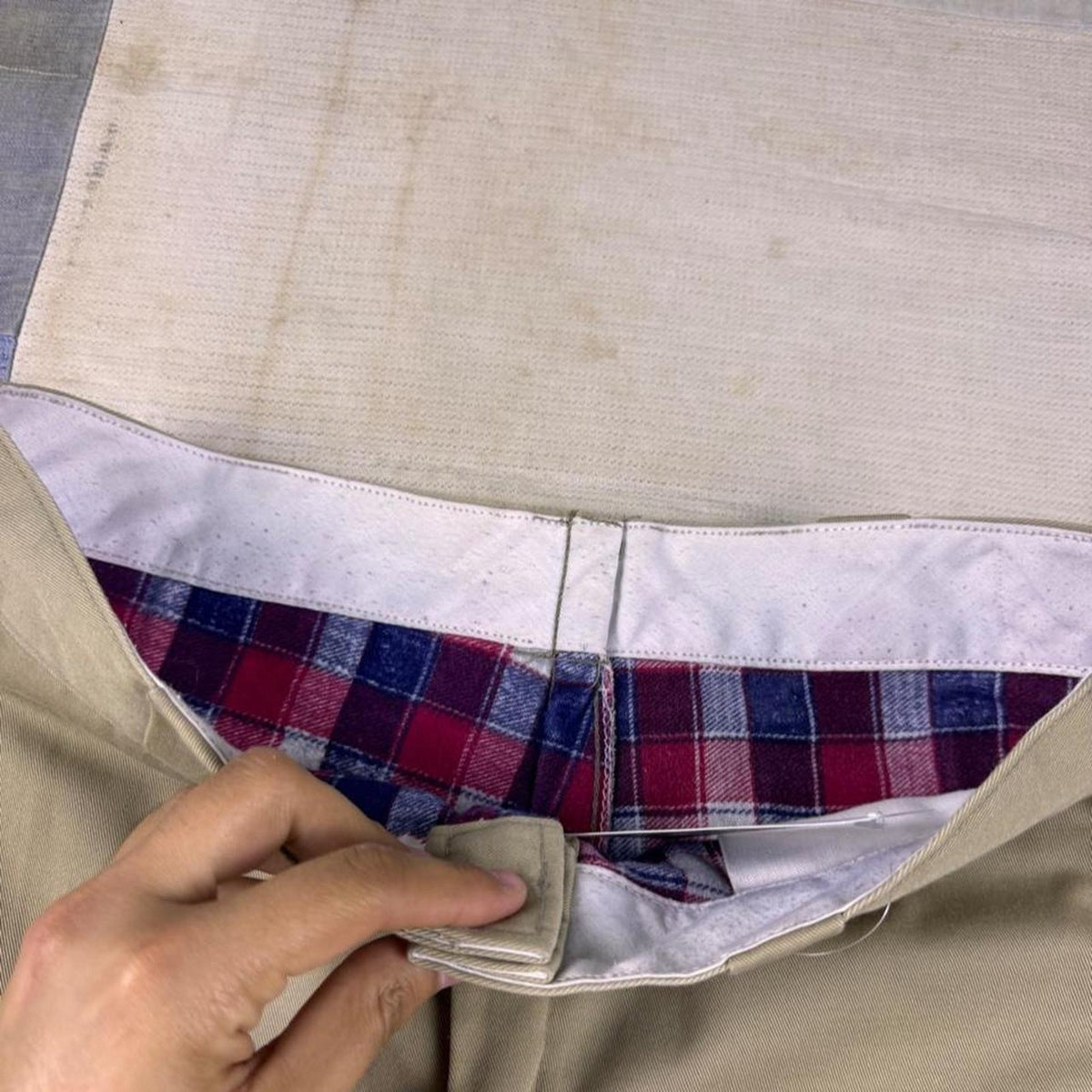 1980s L.L.Bean Khaki Straight Leg Chino Pants | 32 x 27.5