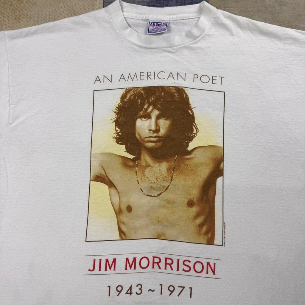 1990s Jim Morrison “An American Poet” Memorial Tee | XL