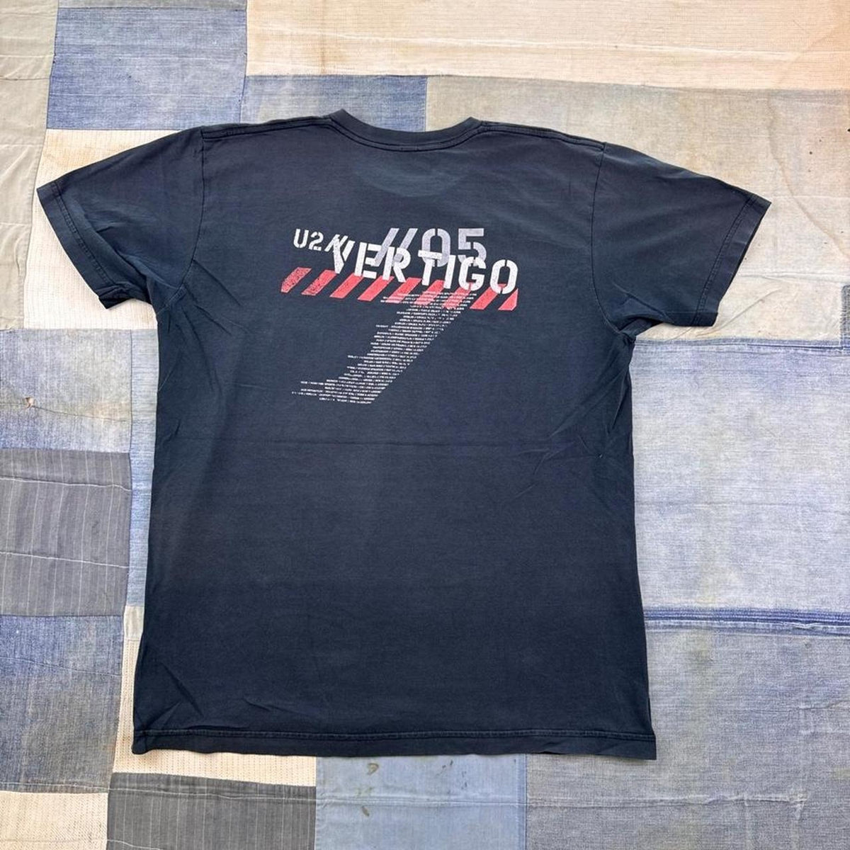 2005 U2 Vertigo Tour Double-Sided Band Tee 2 | Large