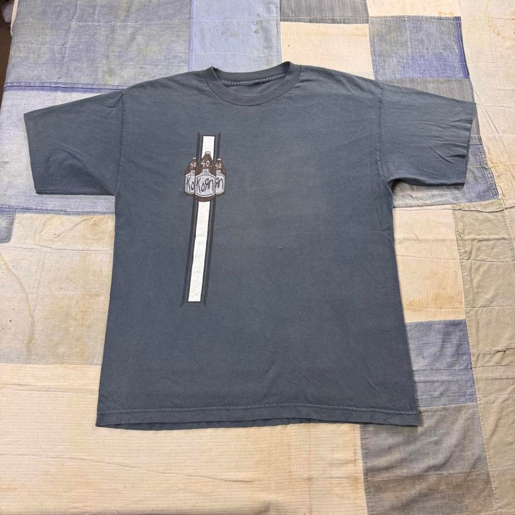 1990s Korn 40 oz Bottles Double Sided Tee | XL