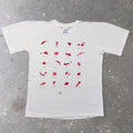 1990s Italian Wine Stain Chart Tee | L
