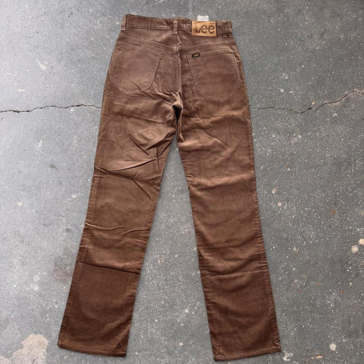 1970s Lee 200 Brown Deadstock Corduroy Bootcut Pants | 29 x 32