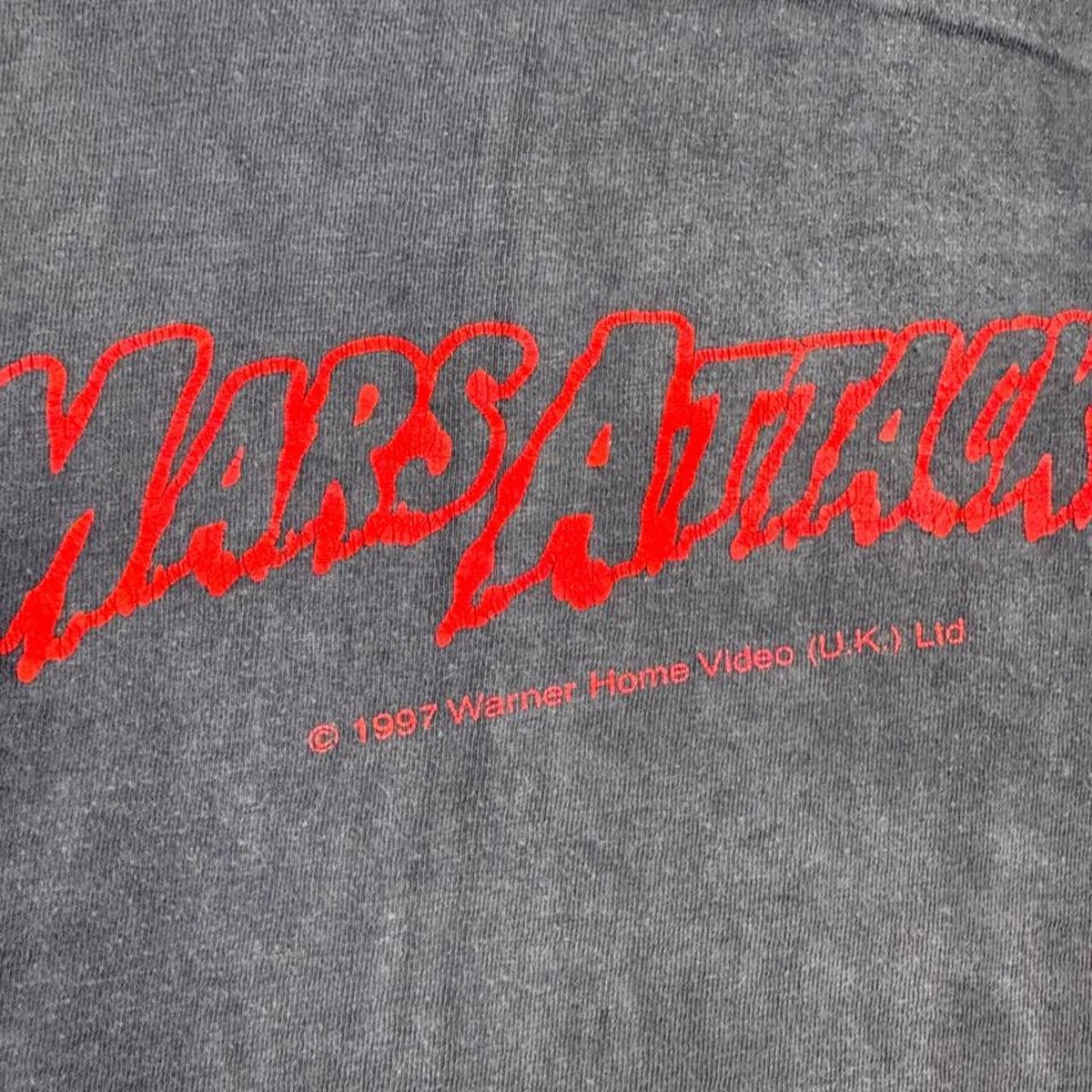 1997 Mars Attacks! Warner Home Video Graphic Tee Black | XL